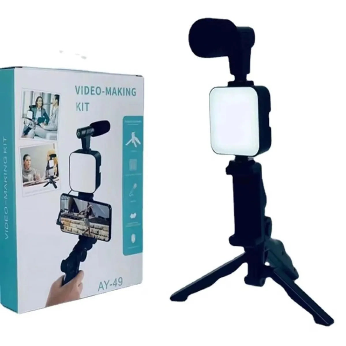 KIT DE GRABACION DE VIDEO CON TRIPODE Y BLUETOOTH