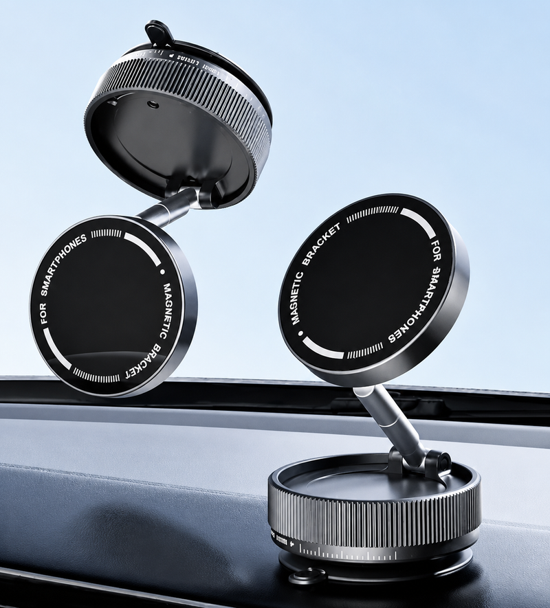 Soporte Magnético 360° para Celular – Sujeción Fuerte para Auto y Escritorio